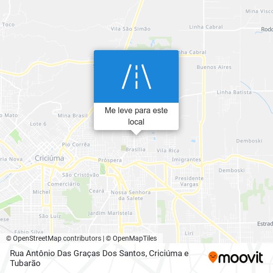 Rua Antônio Das Graças Dos Santos mapa