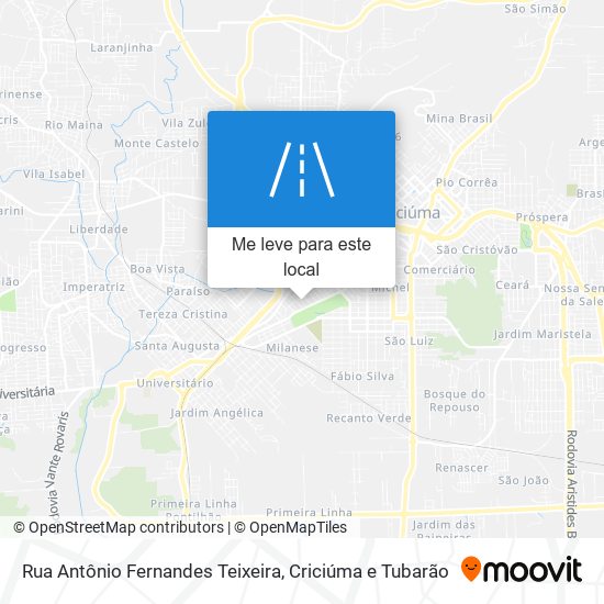 Rua Antônio Fernandes Teixeira mapa