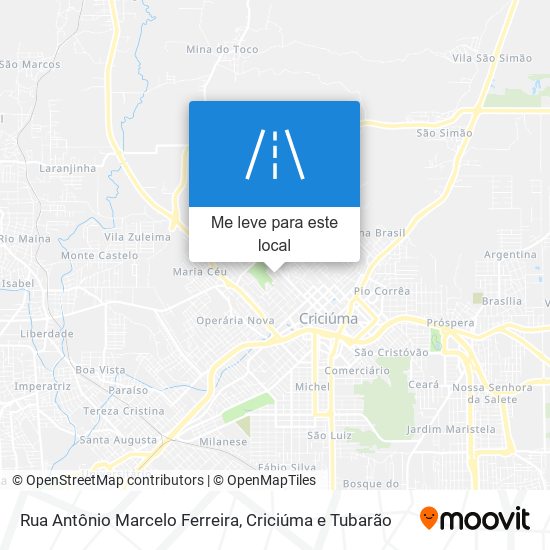 Rua Antônio Marcelo Ferreira mapa