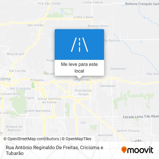 Rua Antônio Reginaldo De Freitas mapa