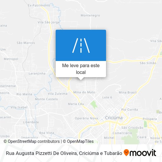 Rua Augusta Pizzetti De Oliveira mapa