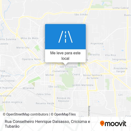 Rua Conselheiro Henrique Dalsasso mapa