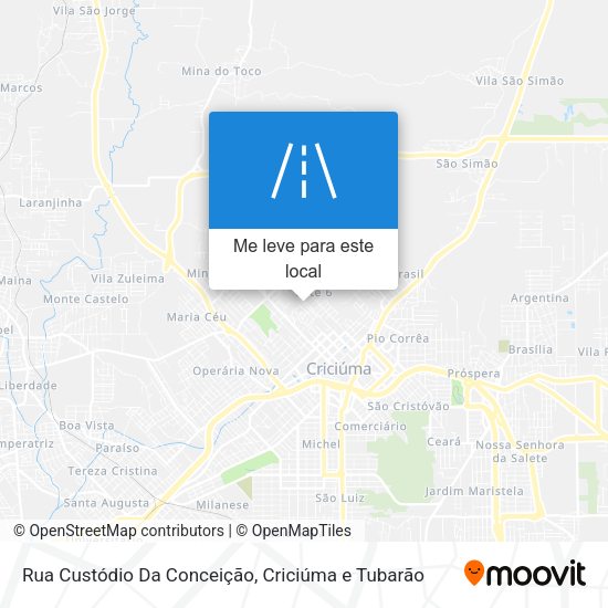 Rua Custódio Da Conceição mapa