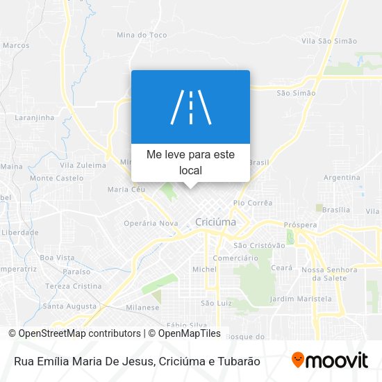 Rua Emília Maria De Jesus mapa