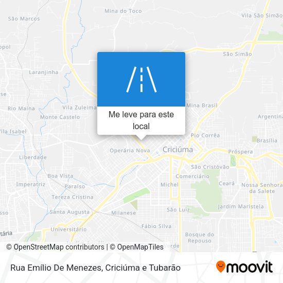 Rua Emílio De Menezes mapa