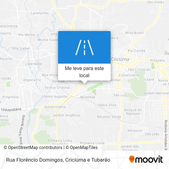 Rua Florêncio Domingos mapa
