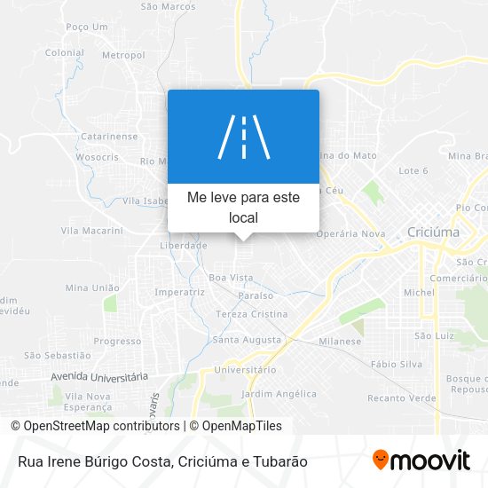 Rua Irene Búrigo Costa mapa