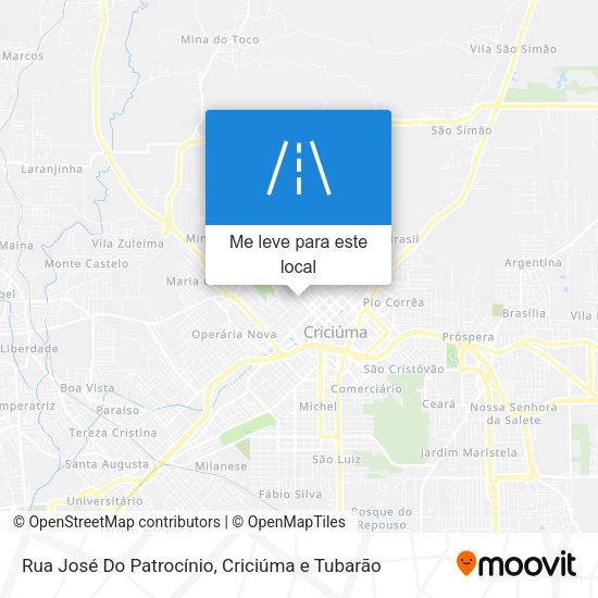 Rua José Do Patrocínio mapa