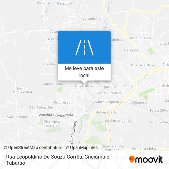 Rua Leopoldino De Souza Corrêa mapa