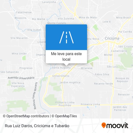 Rua Luiz Darós mapa