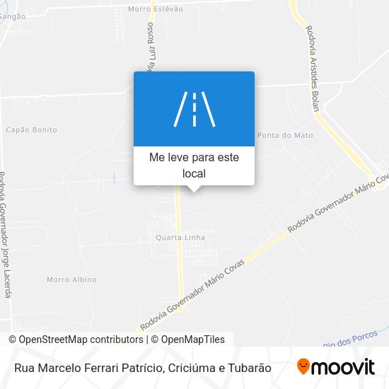 Rua Marcelo Ferrari Patrício mapa
