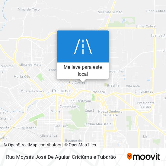 Rua Moysés José De Aguiar mapa