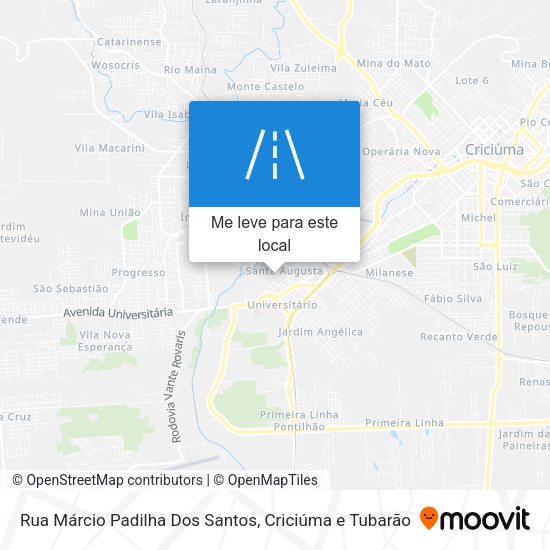 Rua Márcio Padilha Dos Santos mapa