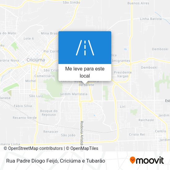 Rua Padre Diogo Feijó mapa