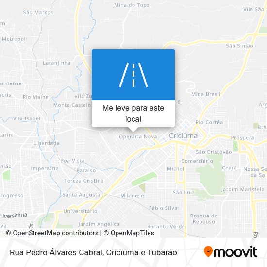 Rua Pedro Álvares Cabral mapa