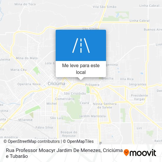 Rua Professor Moacyr Jardim De Menezes mapa