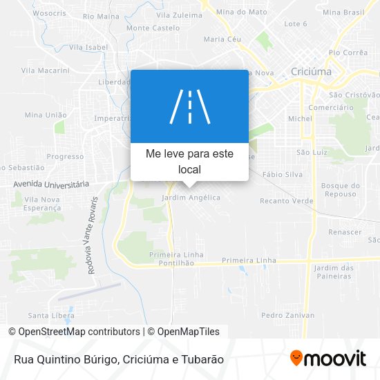 Rua Quintino Búrigo mapa