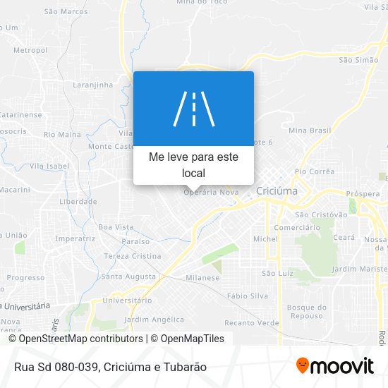 Rua Sd 080-039 mapa
