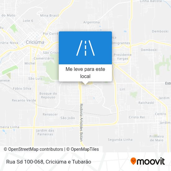 Rua Sd 100-068 mapa