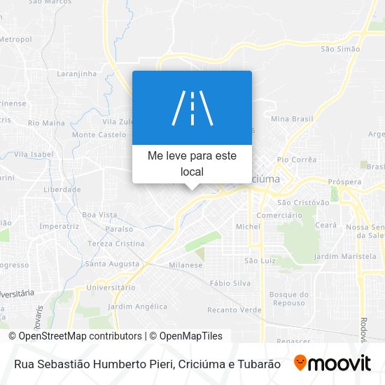 Rua Sebastião Humberto Pieri mapa