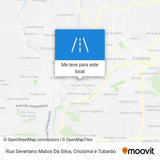 Rua Severiano Matos Da Silva mapa