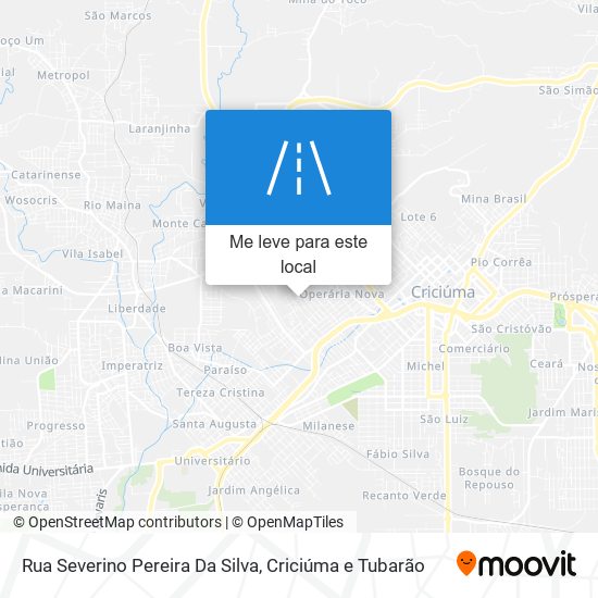 Rua Severino Pereira Da Silva mapa