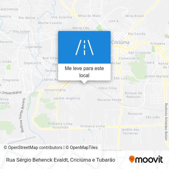 Rua Sérgio Behenck Evaldt mapa