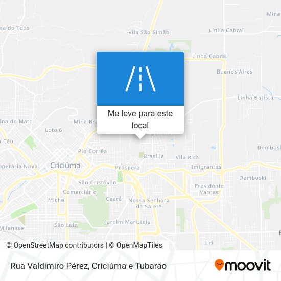 Rua Valdimiro Pérez mapa
