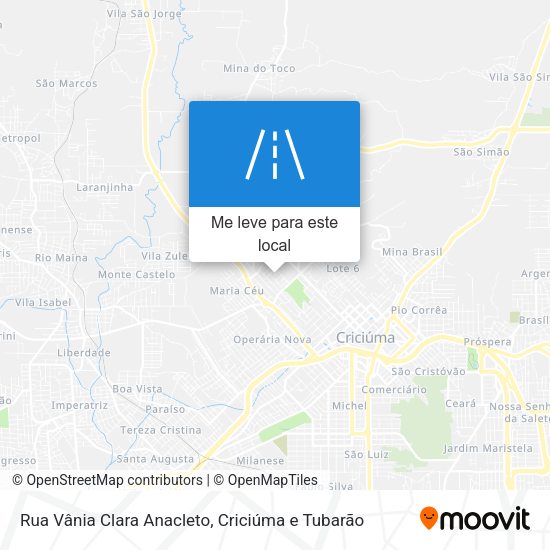 Rua Vânia Clara Anacleto mapa