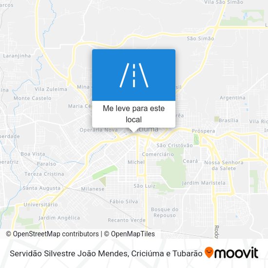 Servidão Silvestre João Mendes mapa