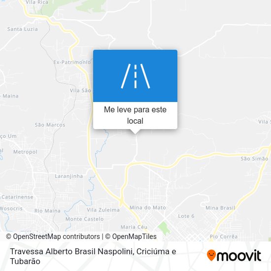 Travessa Alberto Brasil Naspolini mapa