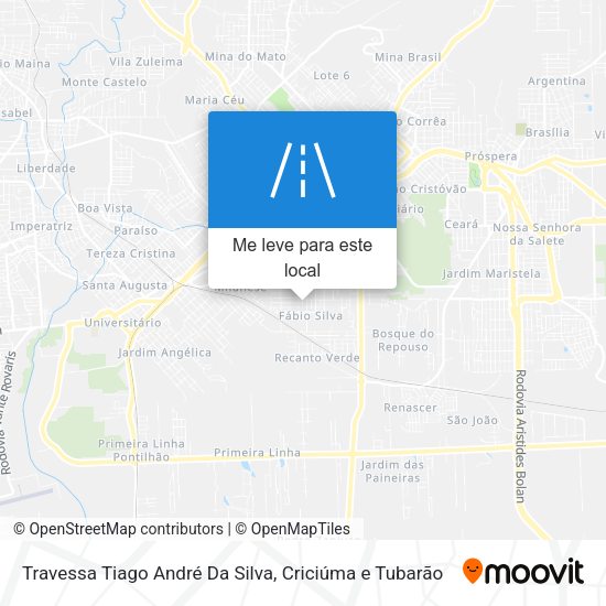 Travessa Tiago André Da Silva mapa