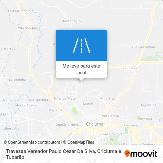 Travessa Vereador Paulo César Da Silva mapa