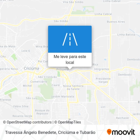Travessa Ângelo Benedete mapa