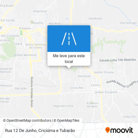 Rua 12 De Junho mapa