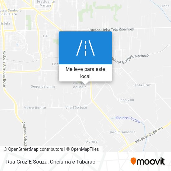 Rua Cruz E Souza mapa