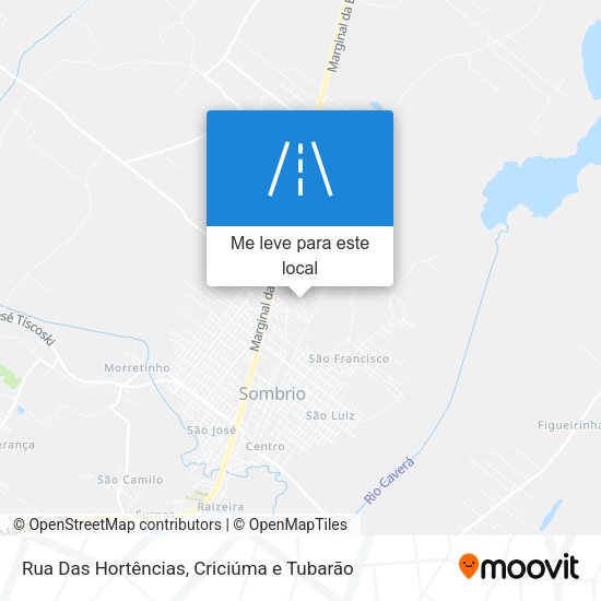 Rua Das Hortências mapa