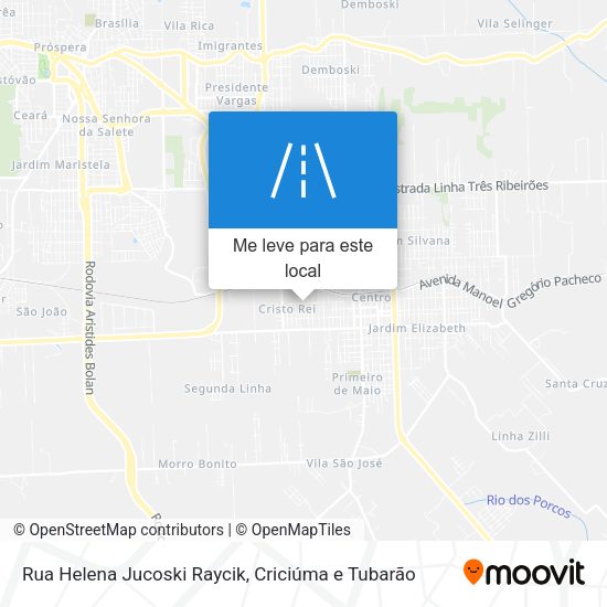 Rua Helena Jucoski Raycik mapa