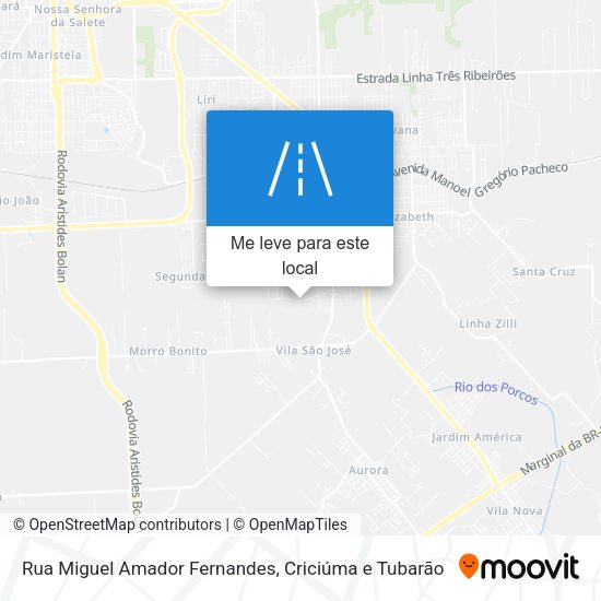 Rua Miguel Amador Fernandes mapa