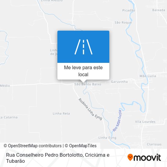 Rua Conselheiro Pedro Bortolotto mapa