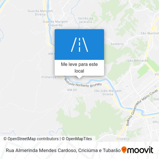 Rua Almerinda Mendes Cardoso mapa