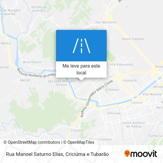 Rua Manoel Saturno Elias mapa