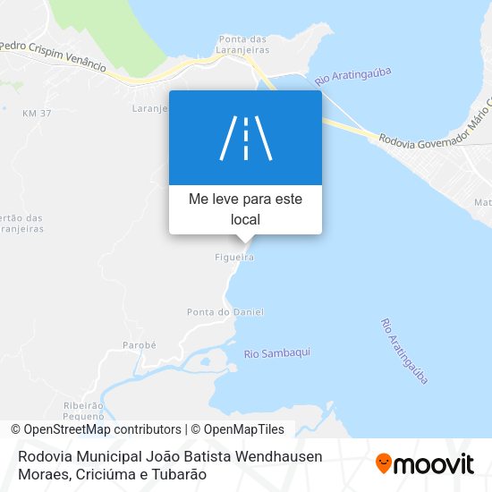 Rodovia Municipal João Batista Wendhausen Moraes mapa