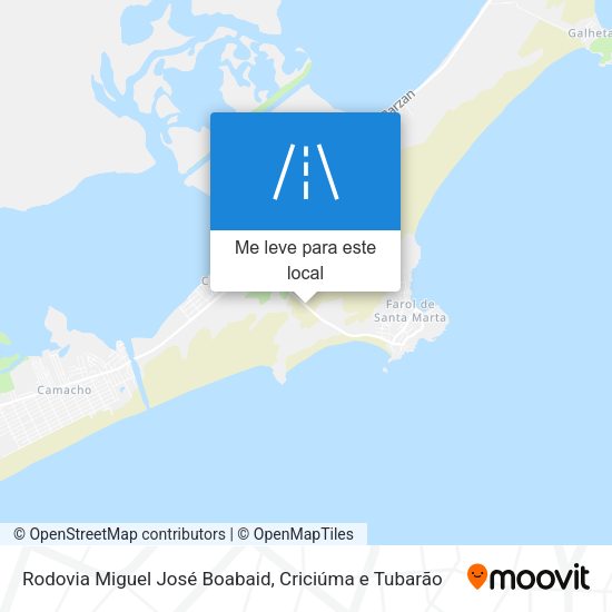 Rodovia Miguel José Boabaid mapa