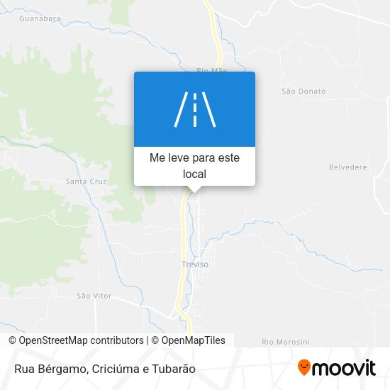Rua Bérgamo mapa