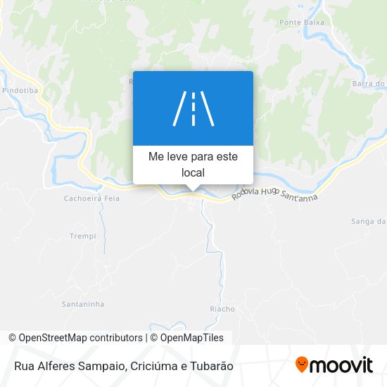 Rua Alferes Sampaio mapa