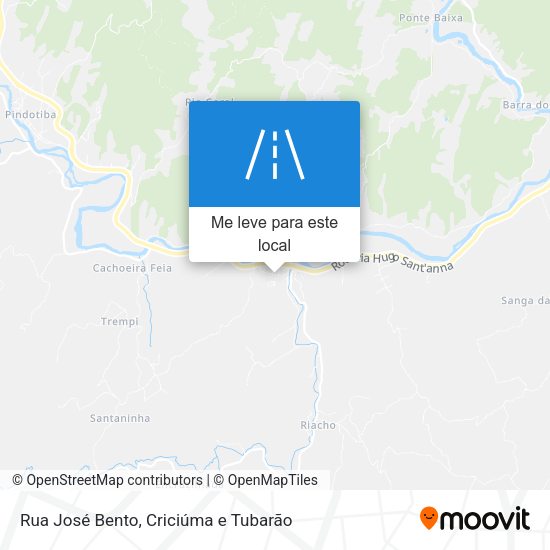 Rua José Bento mapa