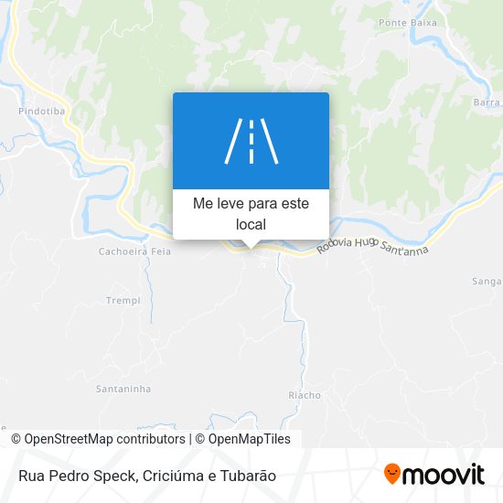 Rua Pedro Speck mapa