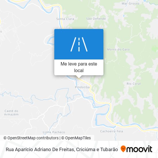 Rua Aparício Adriano De Freitas mapa