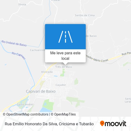 Rua Emílio Honorato Da Silva mapa